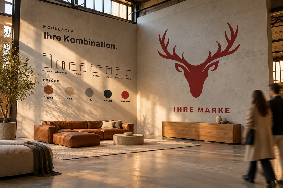 Product wall execution of the example brand